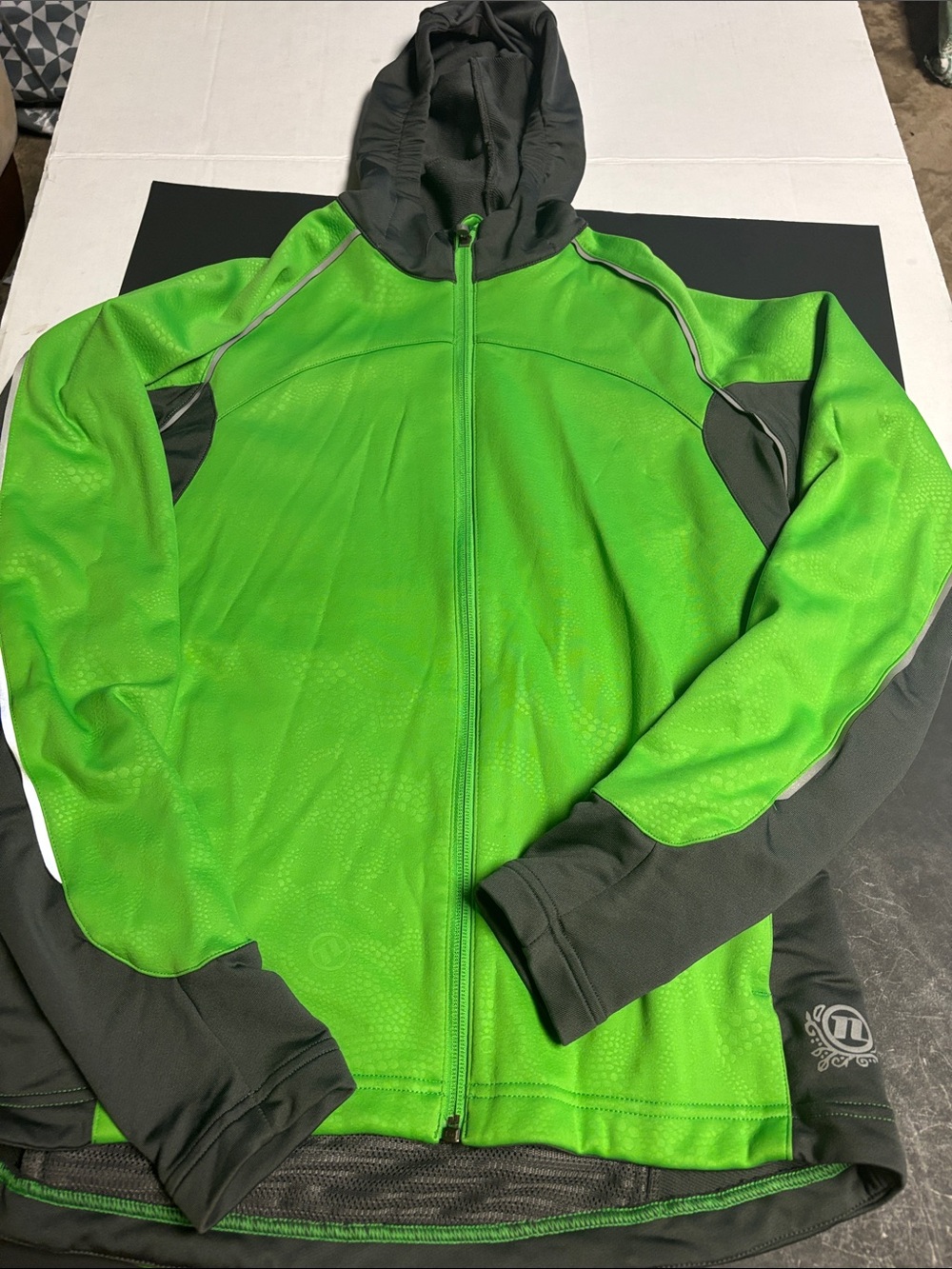 Novara Green & Gray Women's Performance Full-Zip Hoodie